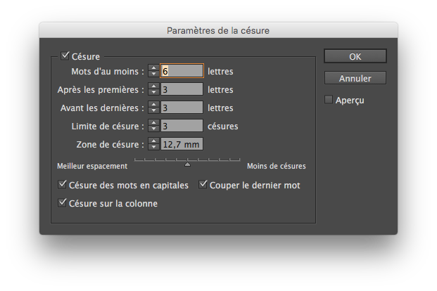 Césure proposée par Muriel Paris